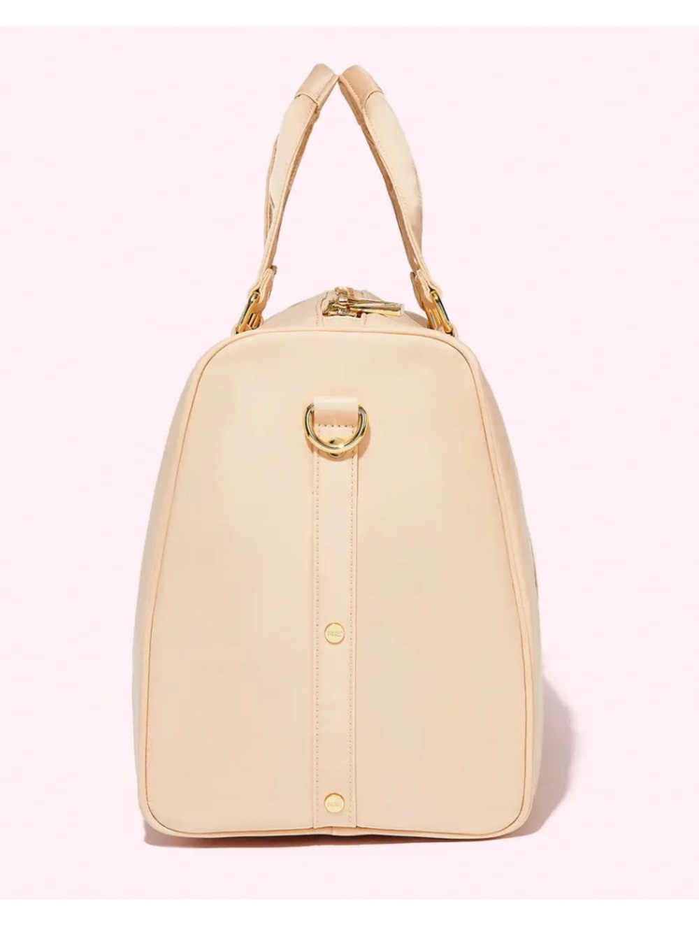 Stoney Clover Lane Duffel Bag in Sand with Gold Hardware EUC